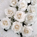Eleganckie róże 40 mm białe