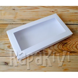 Pudełko z okienkiem DL 2,5 cm, 300 g, białe Pudełko z okienkiem DL 2,5 cm, 300 g, białe
