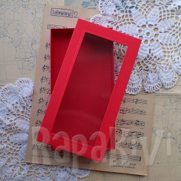 Pudełko z okienkiem DL czerwone
