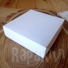 Pudełko 10x10x3,5 cm białe